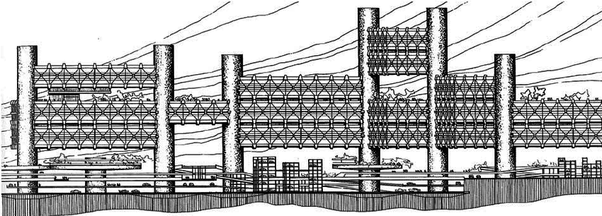 Projekt City in the Air z roku 1962.