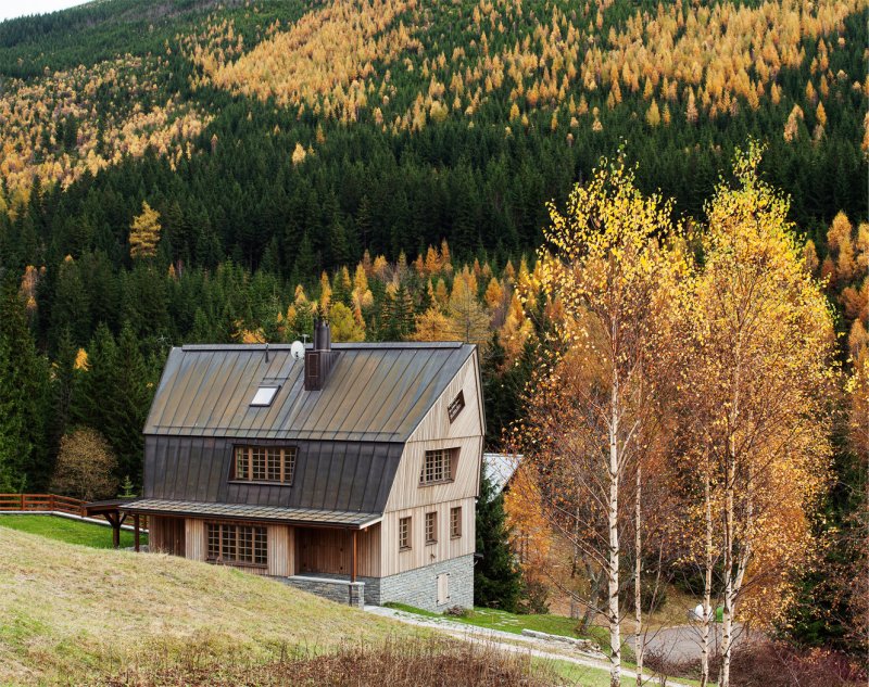 Přestavba chaty ve Svatém Petru, Znamení čtyř - architekti