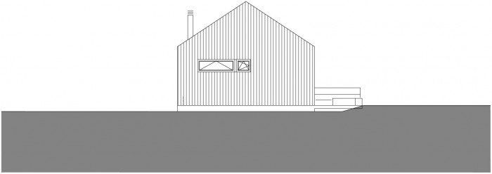 Dům u jezera Thurnberg, Backraum Architektur - pohled od lesa