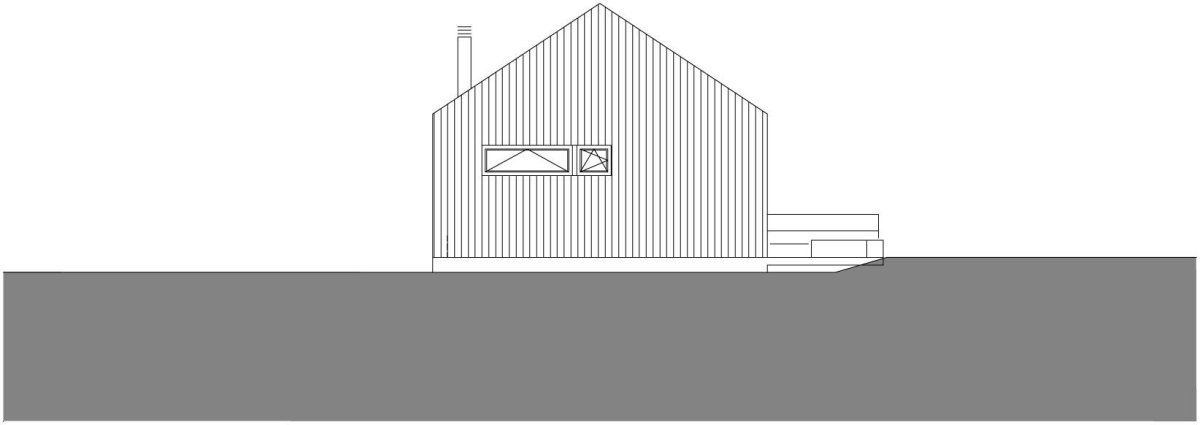 Dům u jezera Thurnberg, Backraum Architektur - pohled od lesa