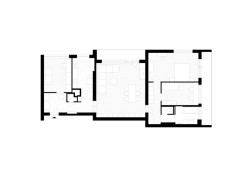 Rekonstrukce bytu a bytového domu Nový Svet, ARCHITEKTI mikulaj & mikulajová - Půdorys bytu