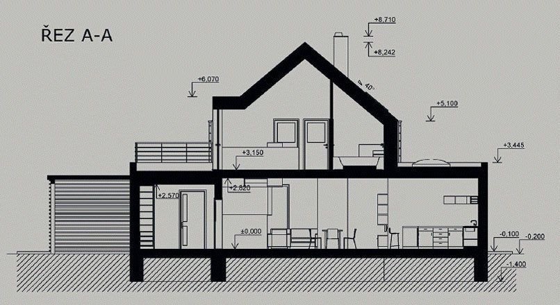 Tomáš Juchelka, Modern House, řez - foto