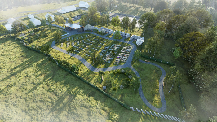 V Černošicích u Prahy vznikne nový městský hřbitov od studia MS architekti