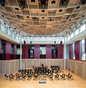 Nová budova hudební katedry, Eric Parry Architects, Wells, Foto