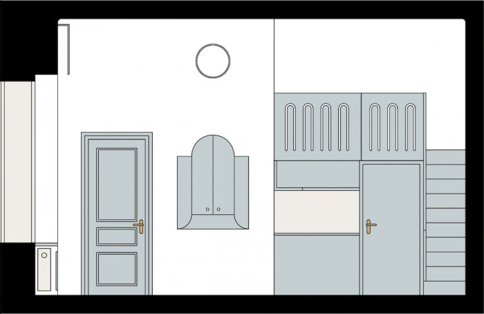 Rekonstrukce činžovního bytu s pavlačí, No Architects