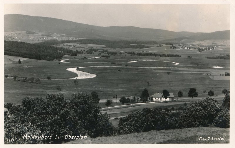 Srdce Vltavy na historické pohlednici. Zdroj: ČVUT