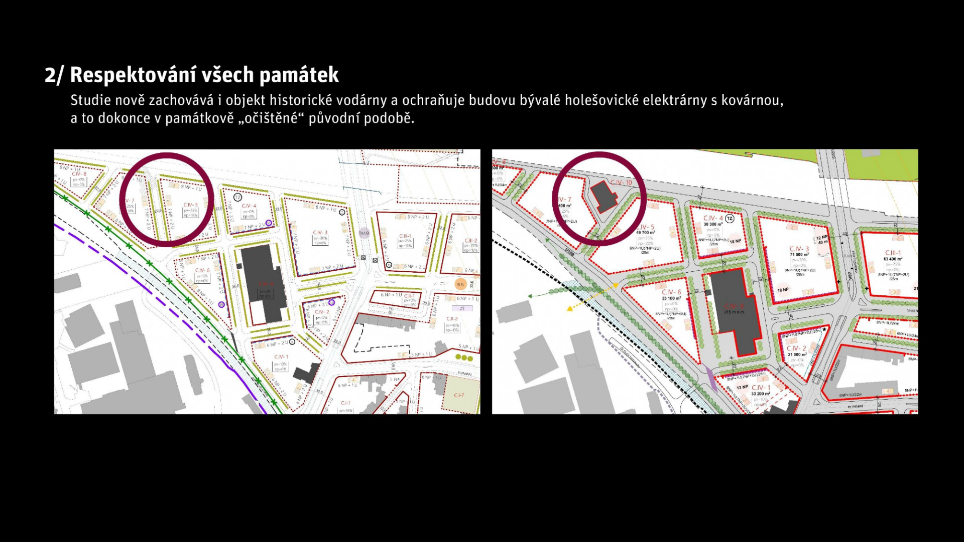 Hlavní změny čtvrti Bubny-Zátory. Zdroj: Institut plánování a rozvoje hl. m. Prahy (IPR)&nbsp;