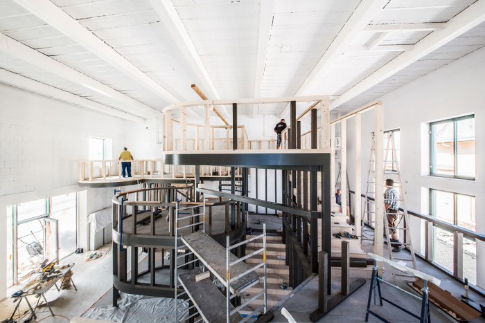 Enotéka - vinný bar a degustační prostor ve Znojmě, Chybík+Krištof, foto z výstavby