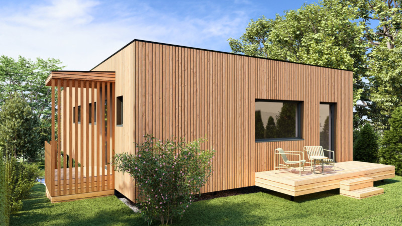 Dřevostavba k pronájmu vyminEK Sleep & Buy od Eko Modular