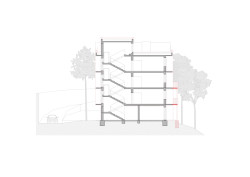 Rekonstrukce bytu a bytového domu Nový Svet, ARCHITEKTI mikulaj & mikulajová - Řez