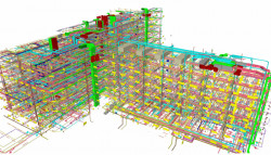 Oblastní nemocnice Náchod - celkový náhled na všechna TZB