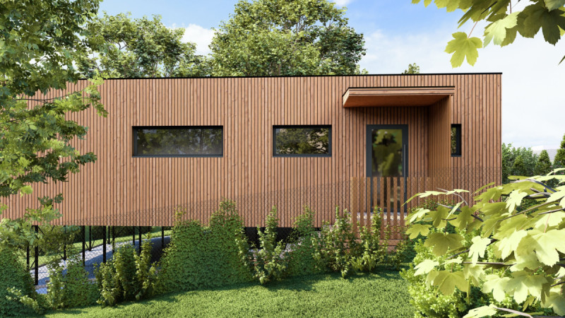Dřevostavba k pronájmu vyminEK Sleep & Buy od Eko Modular