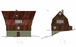 Přestavba chaty ve Svatém Petru, Znamení čtyř - architekti