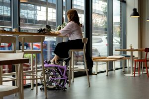 Brno na skládacím kole Brompton