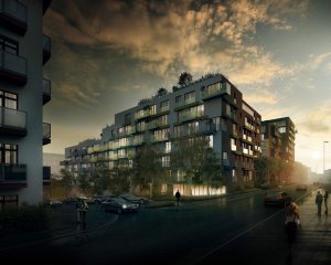 Chmelař architekti, Obytný soubor 4BLOK - vizualizace