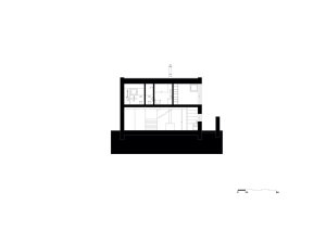 plusminusarchitects, Vrakuňa house, příčný řez – foto
