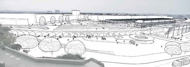 Budoucnost centra Brna: Mark Fisher Architects (UK) - foto