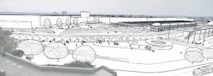 Budoucnost centra Brna: Mark Fisher Architects (UK) - foto
