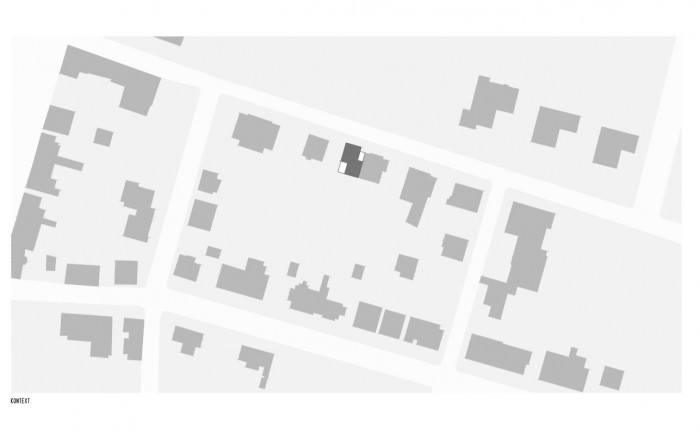 Rodinný dům Praha - Čimice, kontext, Machar & Teichman