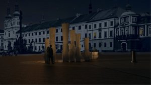 Vizualizace vítězného návrhu na novou kašnu na hradeckém Velkém náměstí 