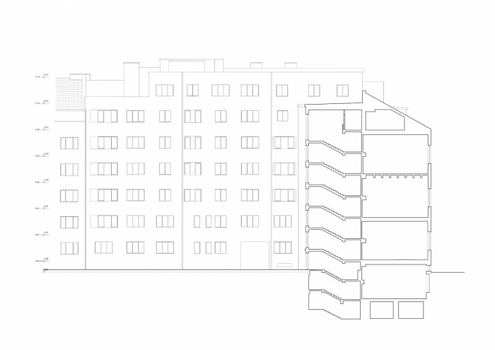 Bytový dům Račianska, GutGut, původní pohled