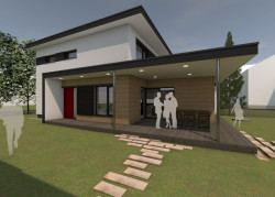 Pasivní rodinný dům, Irena Truhlářová, ARCHCON - vizualizace