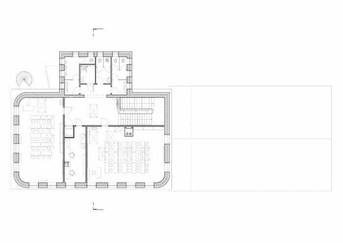ZŠ Oslavice, David Prudík architekti, půdorys 3NP