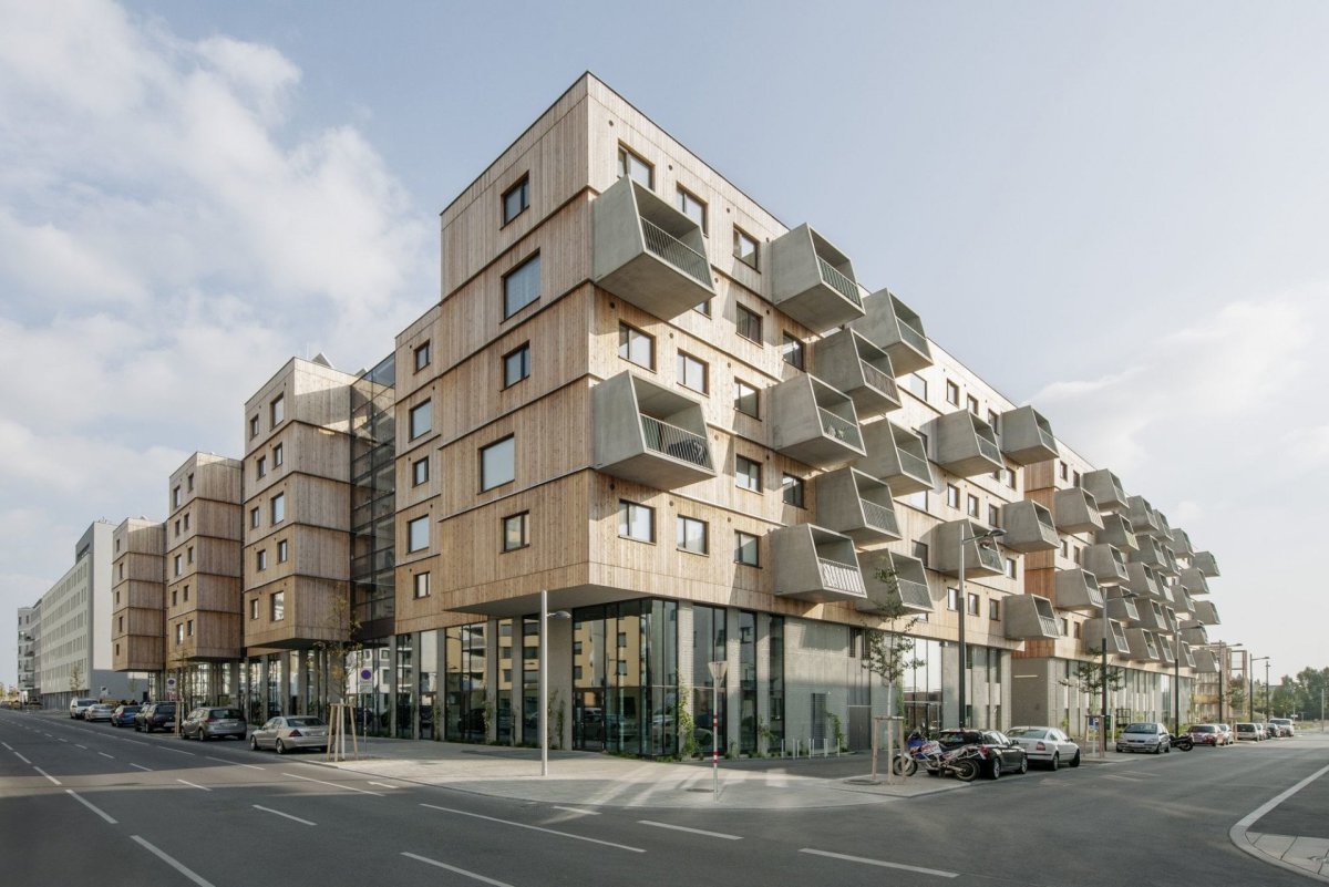 Seestadt Aspern, bytový komplex D12, Querkraft