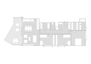 Půdorys (Interiér bytu Flat white; edit! architects)
