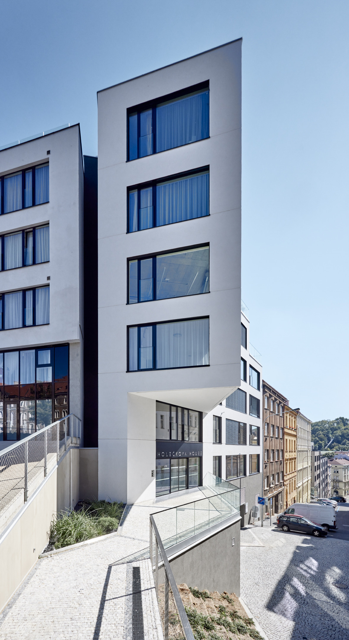 Rezidence Kobrova a Holečkova House od SCHINDLER SEKO ARCHITEKTI