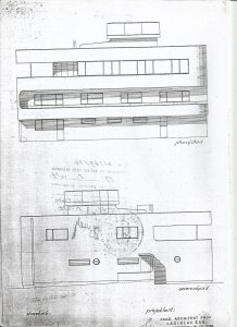 Původní projektová dokumentace vily Mace Friče z roku 1934, foto