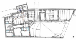 Obnova Bízkova válcového mlýna, Jirsa Architekti, půdorys 1NP