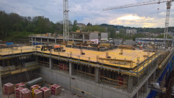 Oblastní nemocnice Náchod - foto z výstavby