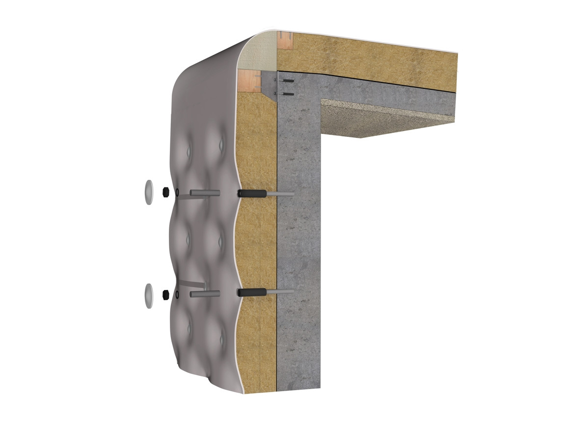 DOX+, detail fasády, Petr Hájek ARCHITEKTI