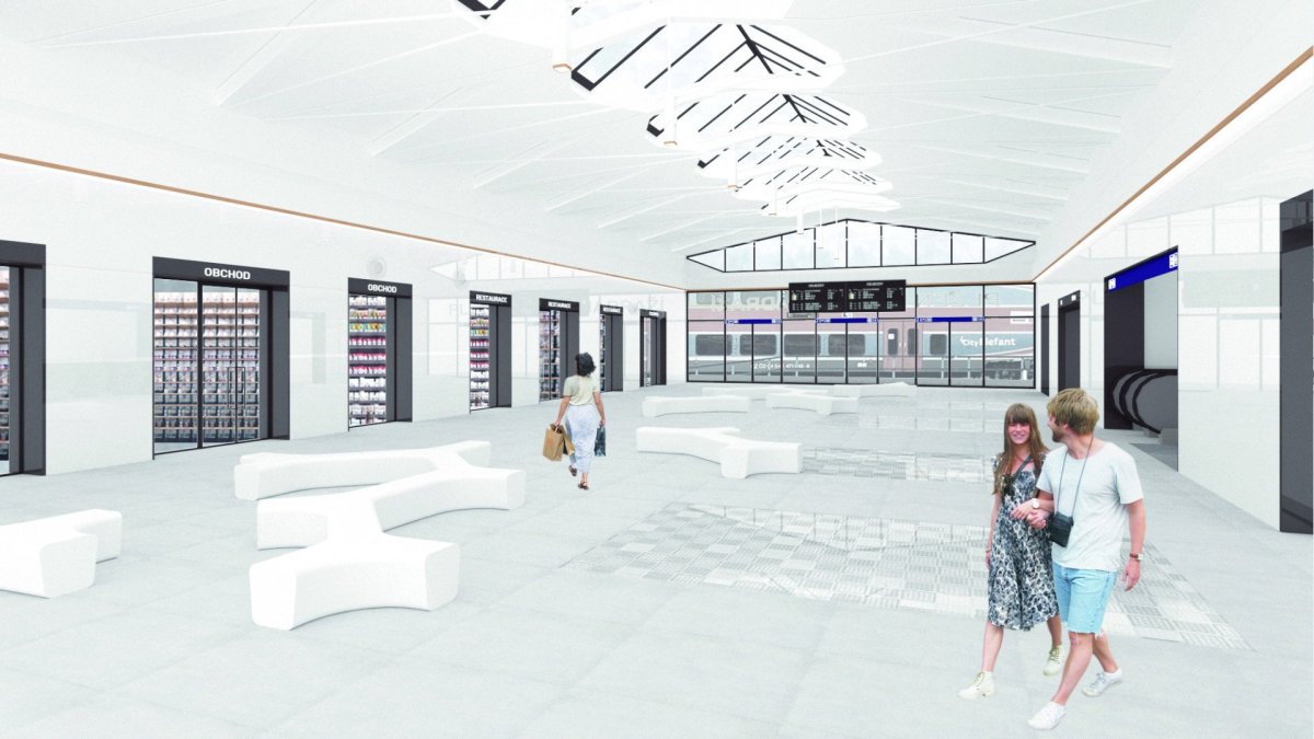 Interiéry plzeňského hlavního nádraží prochází rekonstrukcí podle ateliéru A8000, která vrátí život do nevyužívaných prostor.