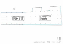 FIVE, půdorys 3,4,5,6 NP, QARTA architektura