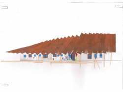 Atelier 8000 (Martin Krupauer, Jiří Střítecký), Mateřská škola v Dobříni, skica fasády - foto