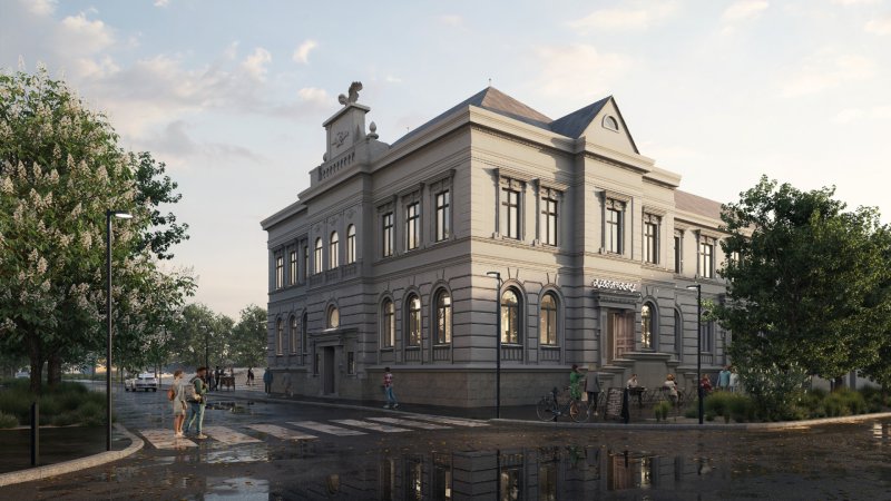 Revitalizace areálu Sokolovny v Rokycanech, Rusina Frei architekti / Martin Rusina, Martin Frei, Gabriela Sládečková, vizualizace