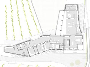 Rodinný dom RiB, půdorys, Roman Žitňanský a Vidal i Solanes arquitectes