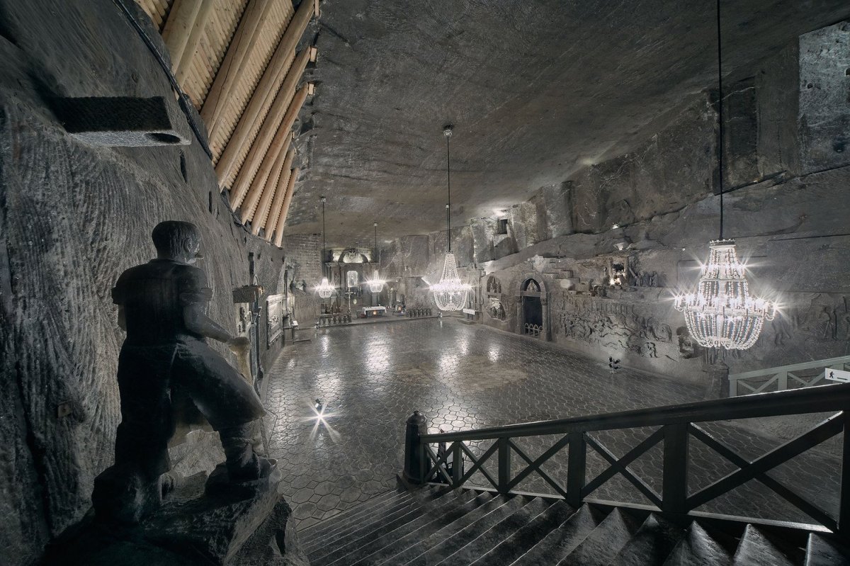 Podzemní prostory solného dolu Wieliczka