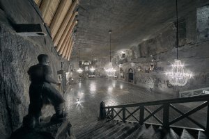 Podzemní prostory solného dolu Wieliczka