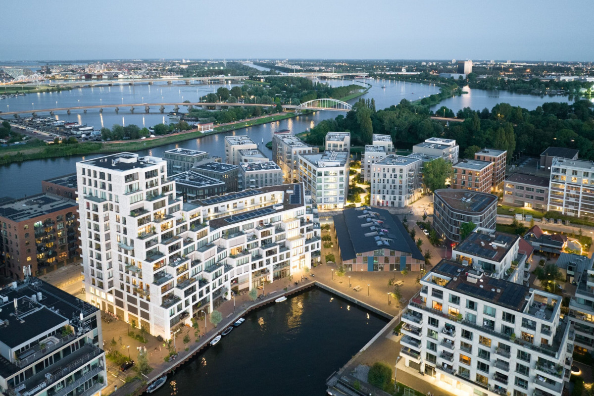 Urban development Cruquius – vytvoření města na poloostrově