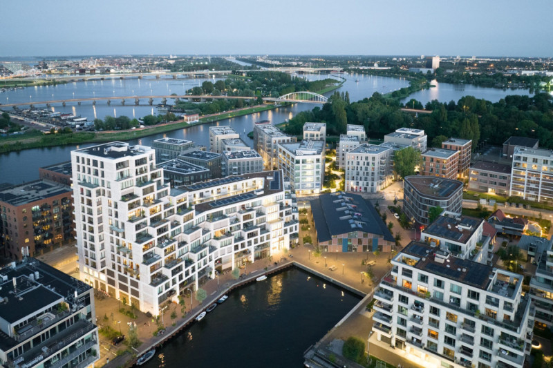Urban development Cruquius – vytvoření města na poloostrově