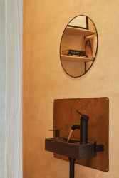 Detail hliněné omítky