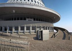 Vizualizace hlavního bezbariérového vstupu na Ještěd