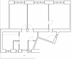 Apartment Bratislava, původní půdorys, Branislav Bolco