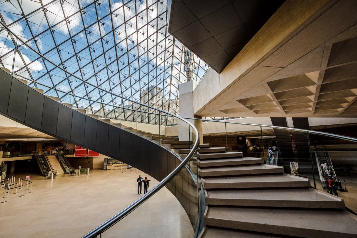 Le Grande Louvre v Paříži, I.M. Pei.