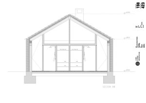 Villa Slow, řez, Laura Alvarez Architecture