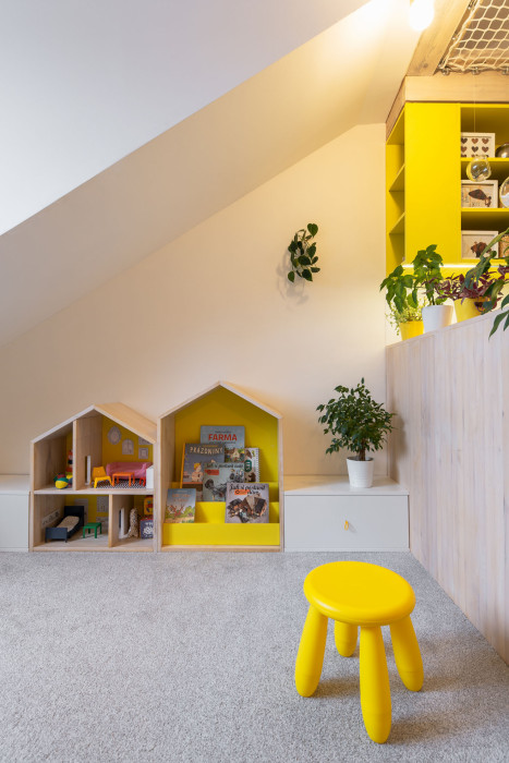 Vršovické podkroví, Mooza architecture / Klára Kuncová (Císařovská)