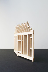 Neviditelná chata, model, stpmj